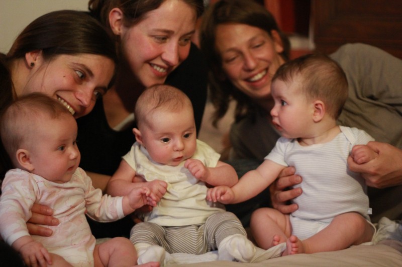 Avec Salomé, Zéïa... et nos mères ;-)